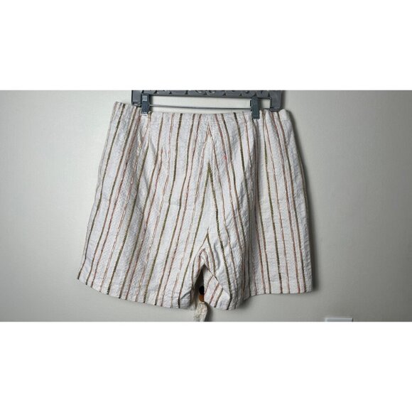 JOHNNY WAS  TEXTURED DRAWSTRING POM POM BEACH SHORTS XL - Picture 7 of 9